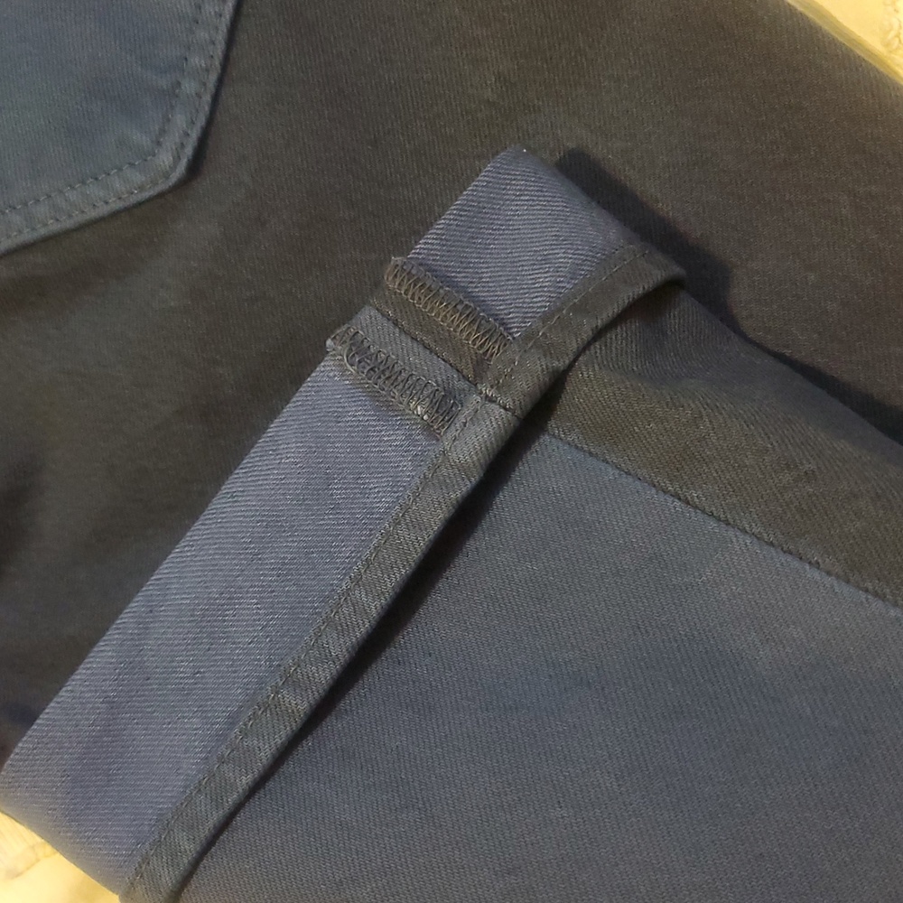 Levi's 501 Custom Taper Color Block Skate Jeans + White Oak Cone Selvedge Belt - Picture 10 of 16